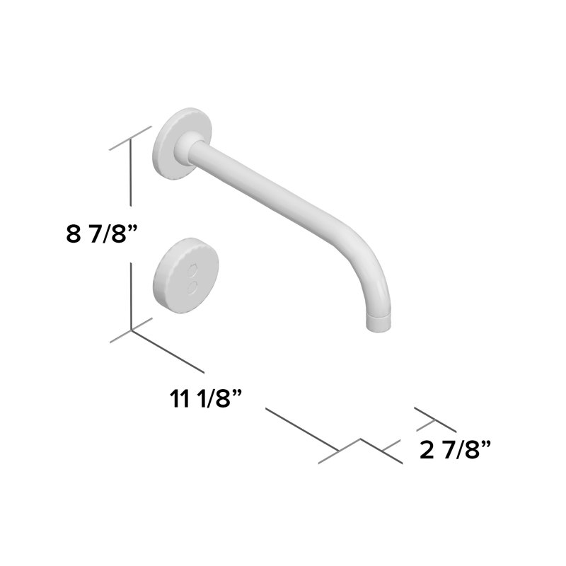 Kohler Purist® WallMount Commercial Bathroom Sink Faucet Trim with 9